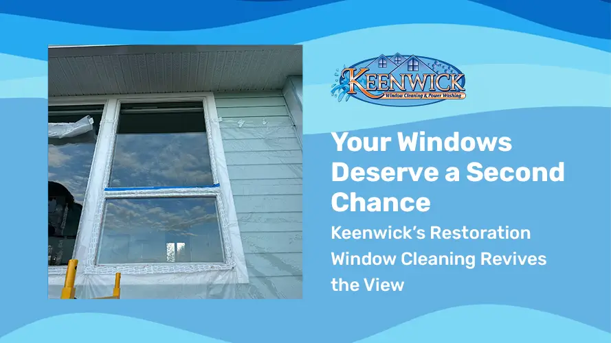 Restore your view with Keenwick’s advanced restoration window cleaning services.