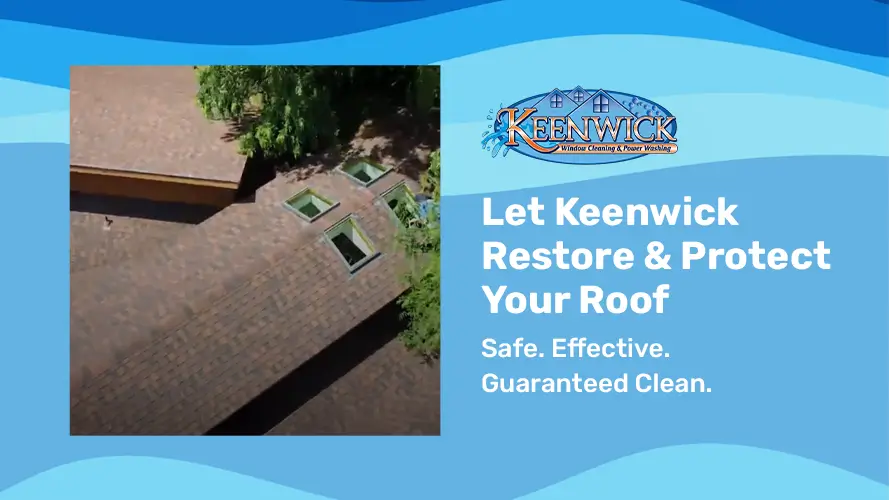 Experience the difference with Keenwick's expert roof cleaning.