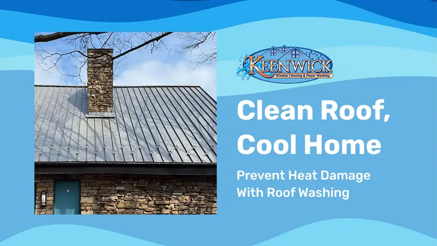 Keenwick provides expert roof washing services across Maryland.