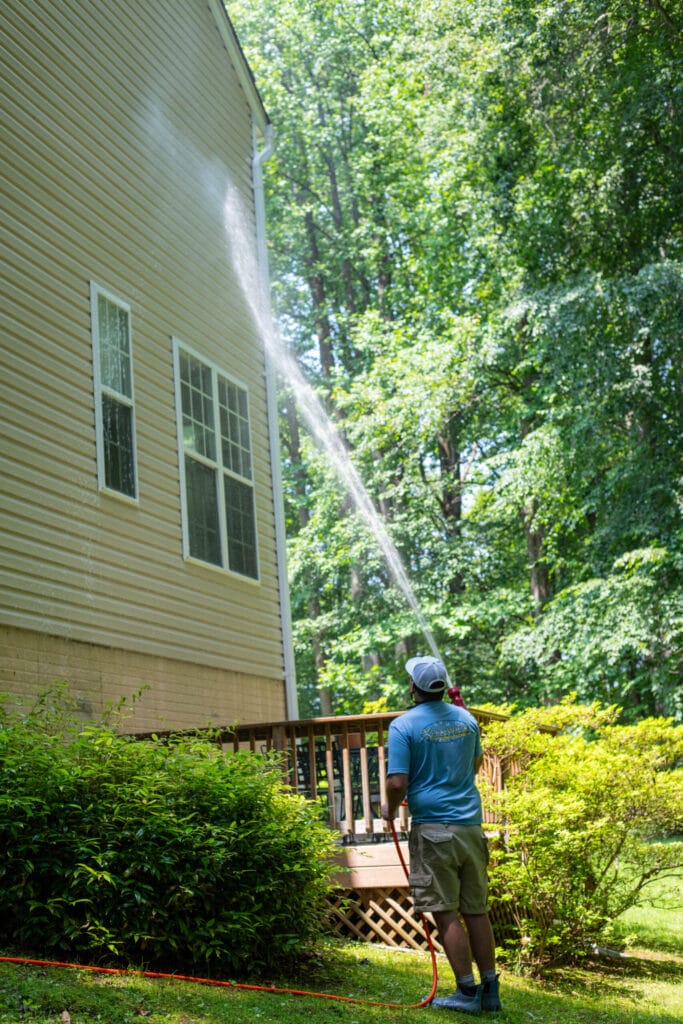 Residential soft washing service by Keenwick, part of past projects showcase.
