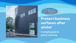 Restore exterior surfaces with Keenwick commercial power washing.